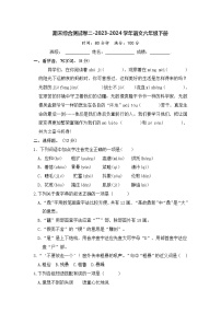 期末综合测试卷（试题）2023-2024学年统编版语文六年级下册