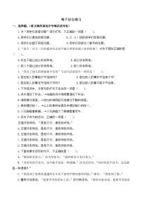 专项6+句子综合练习-+2023-2024学年六年级语文下册期末专项练习+统编版