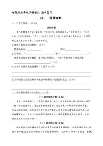 期末复习专项 06 阅读理解（原卷+答案） 2023-2024学年语文五年级下册统编版