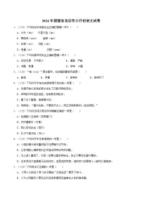 2024年福建省龙岩市小升初语文试卷