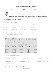 四川省一年级下学期语文期末考试试卷