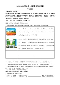 2023-2024学年山西省太原市晋源区金胜镇多校统编版六年级下册期末考试语文试卷（原卷版+解析版）