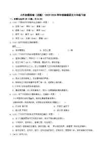 小升初模拟卷（试题）-2023-2024学年部编版语文六年级下册