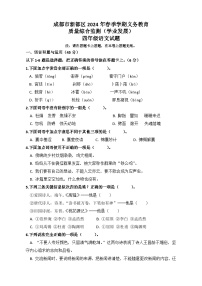 四川省成都市新都区2023-2024学年四年级下学期期末语文试卷