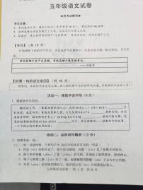 湖北省武汉市武昌区2023-2024学年五年级下学期期末语文试卷