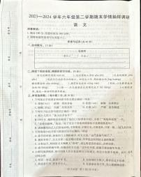 河南省安阳市安阳县2023-2024学年六年级下学期6月期末语文试题