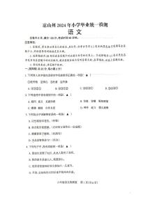 四川省凉山彝族自治州2023-2024学年六年级下学期6月期末语文试题