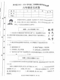 河南省洛阳市栾川县2023-2024学年六年级下学期期末语文试题