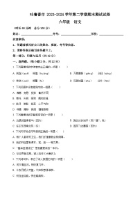 新疆维吾尔自治区2023-2024学年吐鲁番市统编版六年级下册期末考试语文试卷（原卷版+解析版）