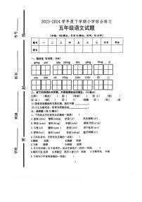 [语文][期末]山东省临沂市沂南县2023～2024学年五年级下学期期末语文试卷(无答案)