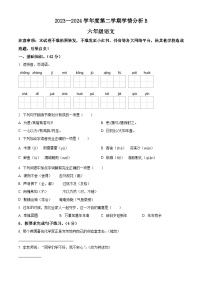 河南省南阳市方城县2023-2024学年六年级下册期末考试语文试卷（原卷版+解析版）