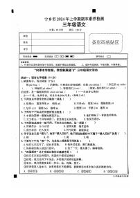 湖南省长沙市宁乡市2023-2024学年三年级下学期6月期末语文试题