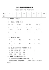 小升初模拟（试题）2023-2024学年统编版语文六年级下册