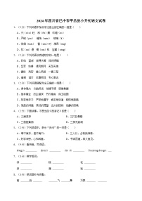 2024年四川省巴中市平昌县小升初语文试卷