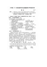 广东省深州市罗湖区2023-2024学年六年级下学期学业质量监测与学科素养评价语文试卷