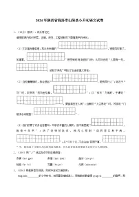 2024年陕西省商洛市山阳县小升初语文试卷