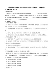 山西省临汾市洪洞县2023-2024学年六年级下学期语文5月期末试卷