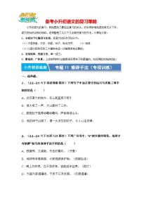 专题11 修辞手法（专项训练）-2024年小升初语文复习专项训练（统编版）