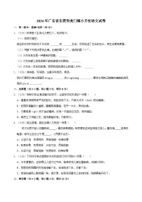 2024年广东省东莞市虎门镇小升初语文试卷（含解析）