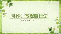 小学语文第三单元习作：写观察日记说课课件ppt