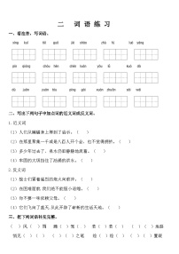 【暑期复习】四年级下册语文知识点梳理-词语专项练习（人教部编版，含答案）