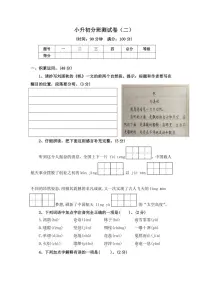 [语文]统编版2024年小升初分班模拟语文测试卷（二）（含答案）