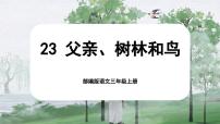 小学语文人教部编版三年级上册父亲树林和鸟评优课课文课件ppt