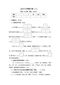 五升六开学提升卷 (二) ——2024年秋部编版五年级语文下册