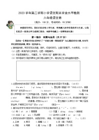 浙江省杭州市临安区2023-2024学年六年级下学期期末考试语文试题