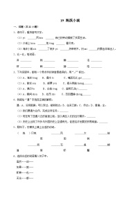 小学语文统编版（2024）三年级上册海滨小城练习