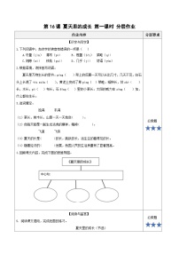 小学语文统编版（2024）六年级上册夏天里的成长第一课时当堂达标检测题