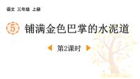 小学语文统编版（2024）三年级上册铺满金色巴掌的水泥道图片ppt课件