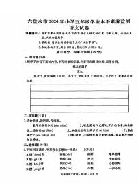 贵州省六盘水市2023-2024学年五年级下学期期末语文试题（PDF版、无答案）