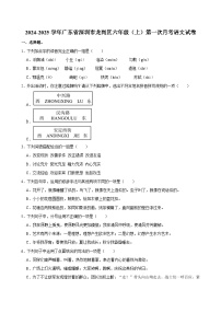 广东省深圳市龙岗区2024-2025学年六年级上学期第一次月考语文试卷