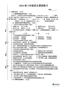 江苏省盐城市东台市第五联盟2024-2025学年三年级上学期10月期中语文试题