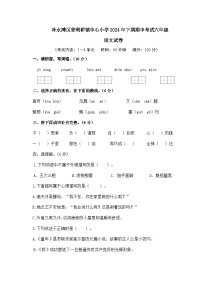 湖南省永州市冷水滩区普利桥镇中心小学2024-2025学年六年级上学期11月期中语文试题