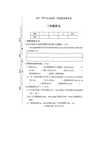 江苏省徐州市丰县2024-2025学年三年级上学期11月期中语文试题