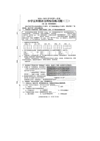 海南省海口市2024-2025学年五年级上学期期中综合练习（三）语文试题