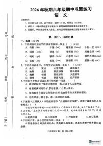 河南省南阳市社旗县2024-2025学年六年级上学期11月期中语文试题