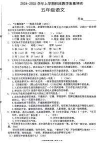 山东省临沂市兰山区多校2024-2025学年五年级上学期期中语文试卷