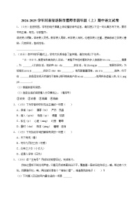 2024-2025学年河南省洛阳市偃师市四年级（上）期中语文试卷（含答案）