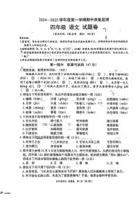 湖北省咸宁市通城县2024-2025学年四年级上学期期中考试语文试卷