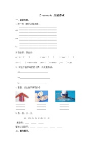 小学语文汉语拼音10 ao ou iu课堂检测