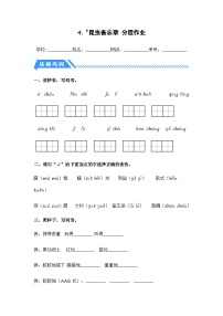 小学统编版（2024）昆虫备忘录课后测评