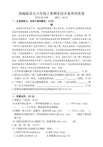 统编版语文六年级上册期末综合素养培优卷（含答案）