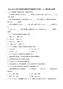 2024-2025学年吉林省长春市净月高新区六年级（上）期末语文试卷