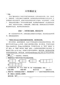 湖北省武汉市硚口区2024-2025学年六年级上学期期末语文试题