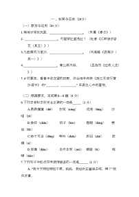 上海市普陀区2024-2025学年六年级（五四学制）上学期期末考试 语文试卷