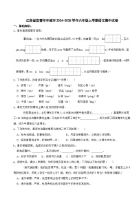 江西省宜春市丰城市2024-2025学年六年级上学期语文期中试卷