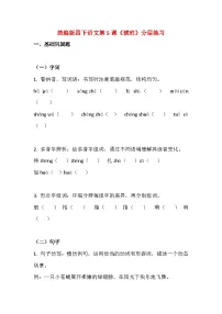 小学语文统编版（2024）四年级下册琥珀综合训练题